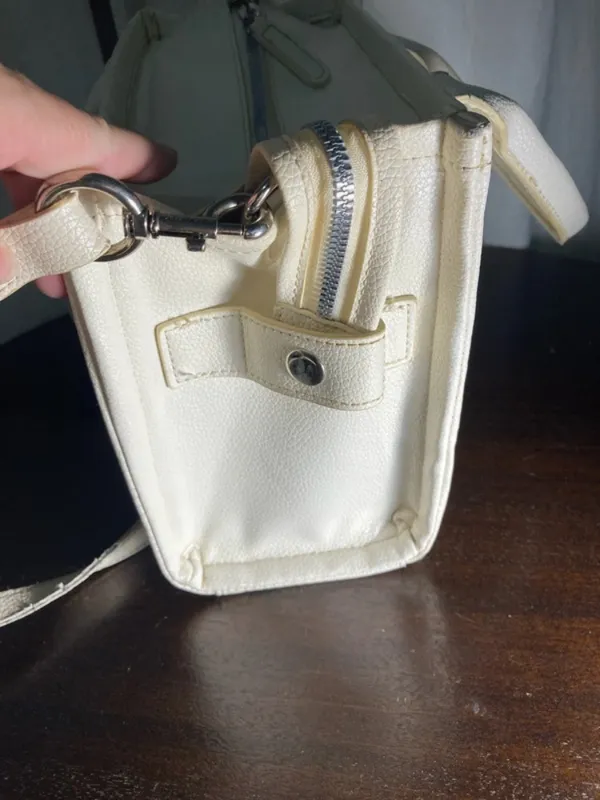 Cream The Tote Bag Small Leather Shoulder Tote - Image 11