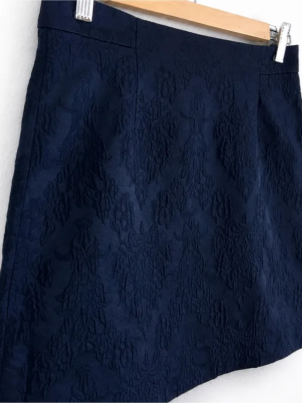 Zara Navy Mini Skirt - Image 5