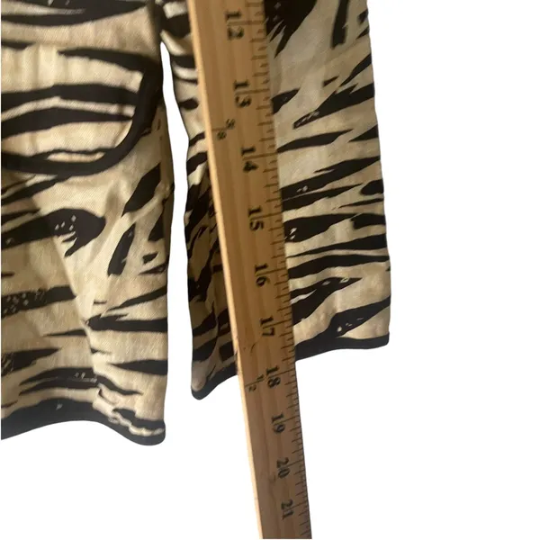 Brandon Thomas Y2k Women's Size Medium Linen Blend‎ Animal Print Retro Blazer - Image 10