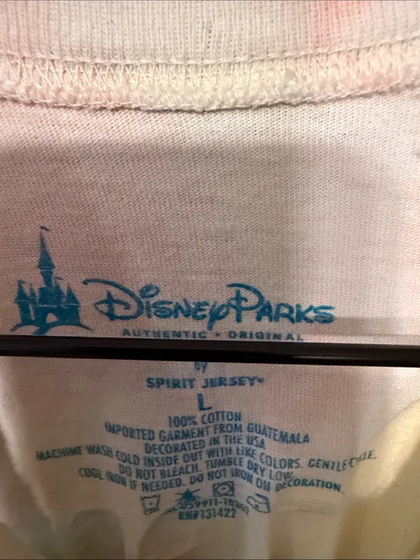 Disney Parks Walt Disney World Cotton Candy Tie Dye Spirit Jersey Size Large - Image 4