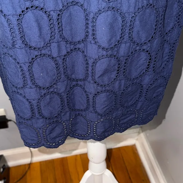 J. Crew 100% Cotton Navy Mini Dress - Image 5