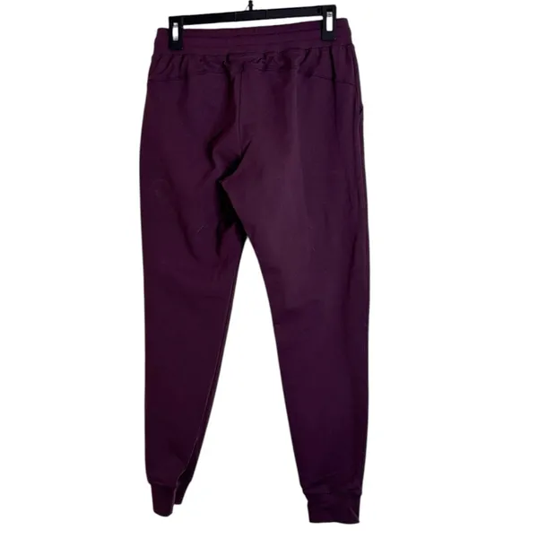 ZYIA Active Unwind Drawstring Tapered Joggers with pockets in Plum, size S - Image 3