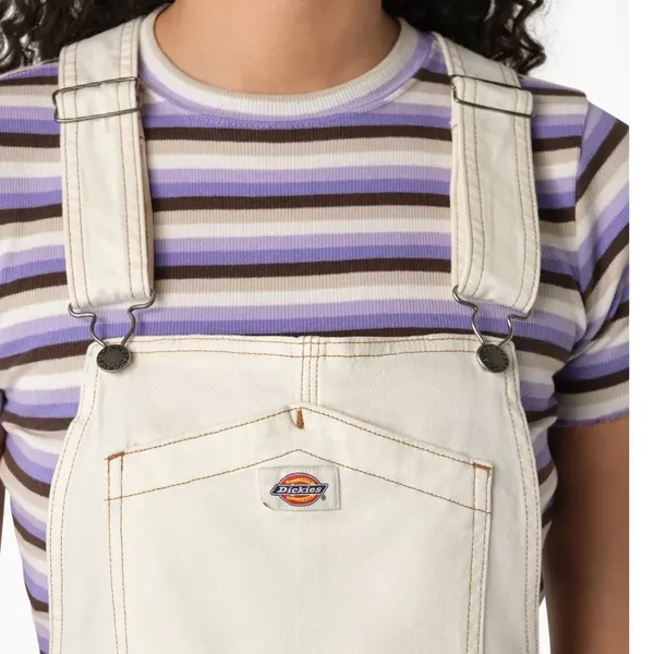NWT Dickies Womens 5" Twill Bib Dress, Cloud - FVR52 XS - Image 4