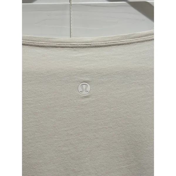 Lululemon Back in Action Long Sleeve Top Womens L/12 White Oversized Boat Neck - Image 4