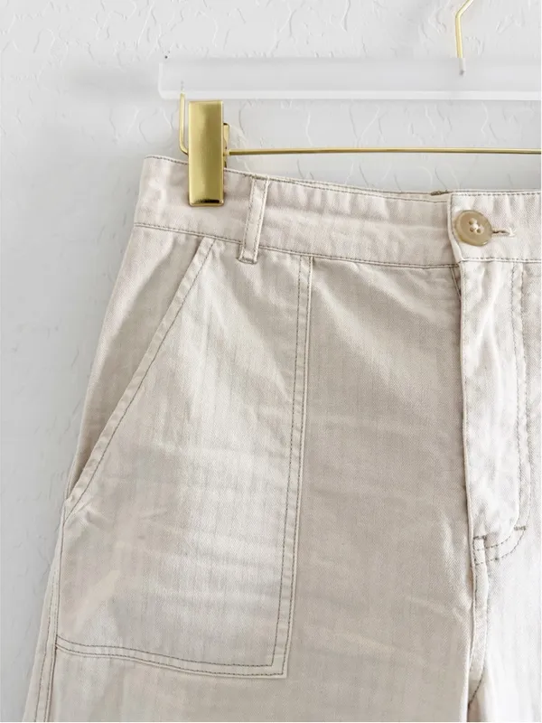 Free People Sunday Skies Wide Leg Pants in Cream Size 4 - Image 10