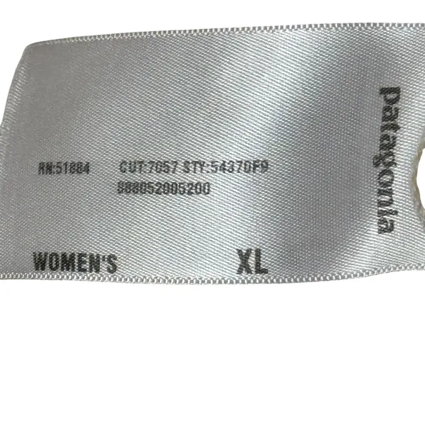 Patagonia Womens Top Organic Cotton Floral V-Neck Relaxed Naturecore Pullover XL - Image 6