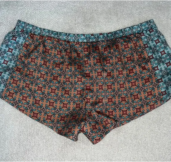 Victoria's Secret Patterned Satin Sleep Shorts - Image 2
