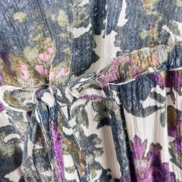 Free People Heart of‎ Gold Dress M Moody Floral Bell Sleeve Boho Whimsigoth Mini - Image 15