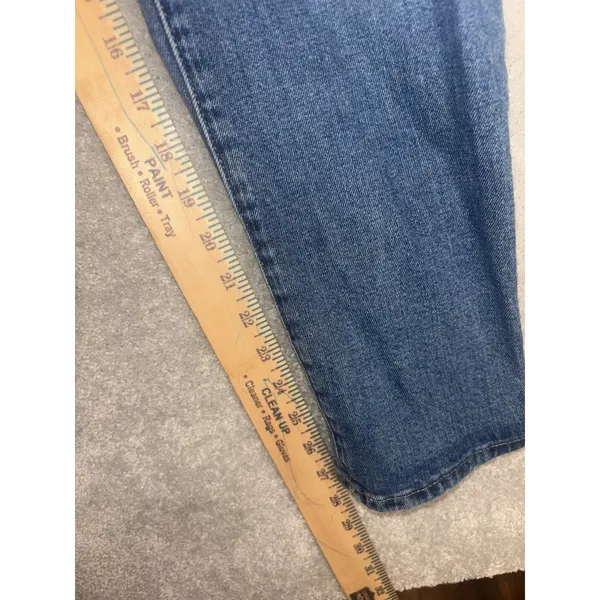 GAP Jeans Women's Blue 6/28 Distressed Regular‎ Girlfriend Mid Rise Wash Denim - Image 8