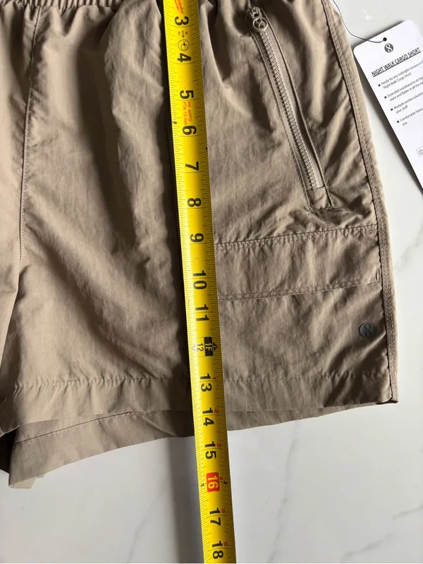 Layer 8 Night Walk Cargo Shorts Womens Small Fallen Rock Tan Nylon Hiking NWT - Image 5