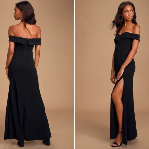 LULU's Prom Wedding Special Event Sexy Elegant Sophisticated Chic Mermaid Maxi - Image 4