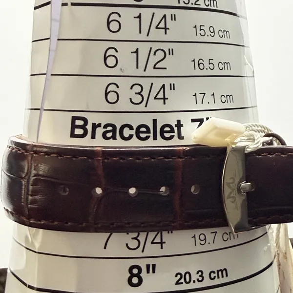 Margues Rose Gold Tone Watch with New Battery & Leather Band - Image 8