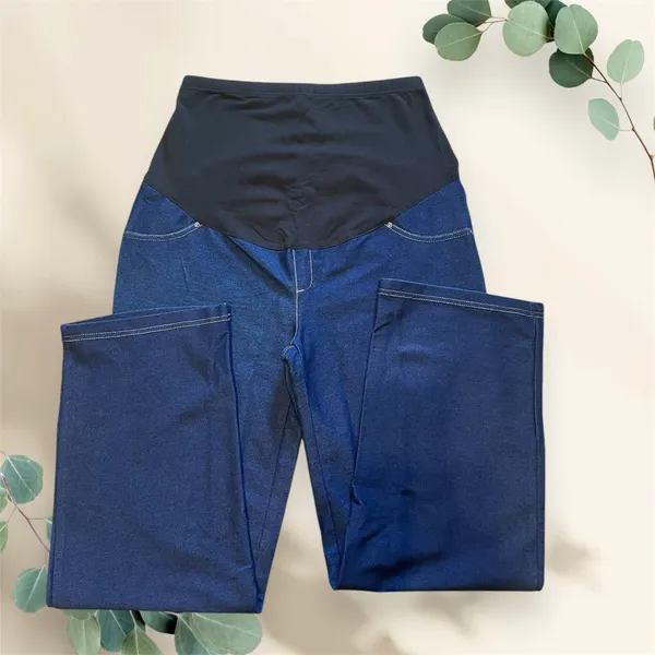 Time&Tru Maternity Jegging Med (8-10) SlimFit Dark Wash Denim Stretch NWT - Image 4