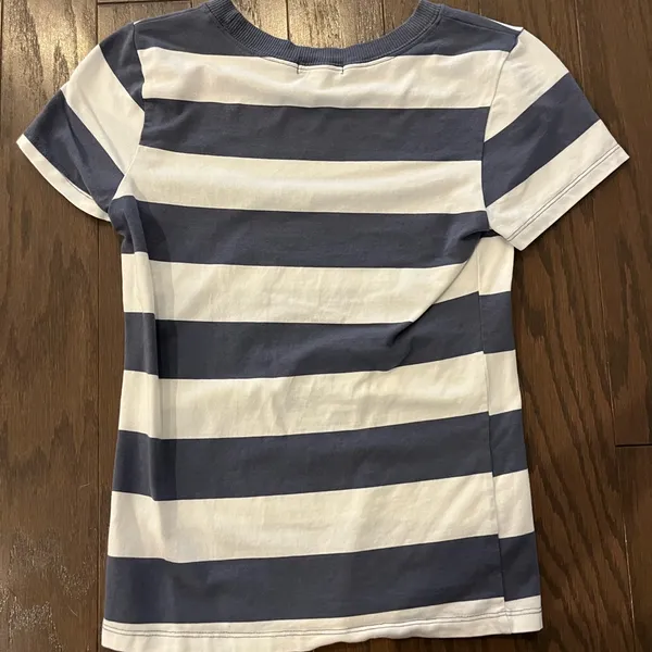 Heart Hips Navy and White Striped Short Sleeve Tee - Image 5