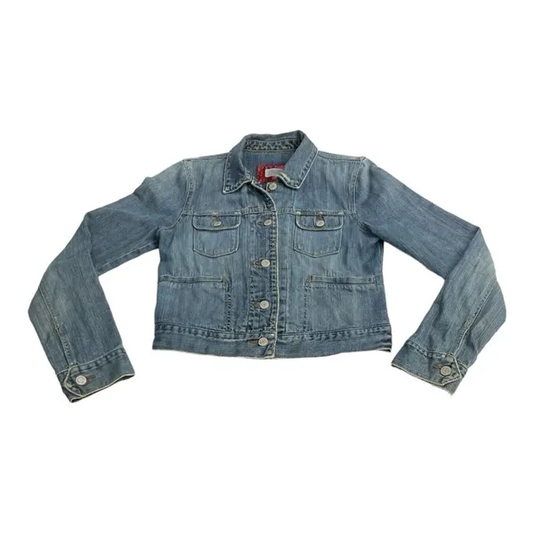 ABERCROMBIE & FITCH Classic Denim Jacket size M - Image 4