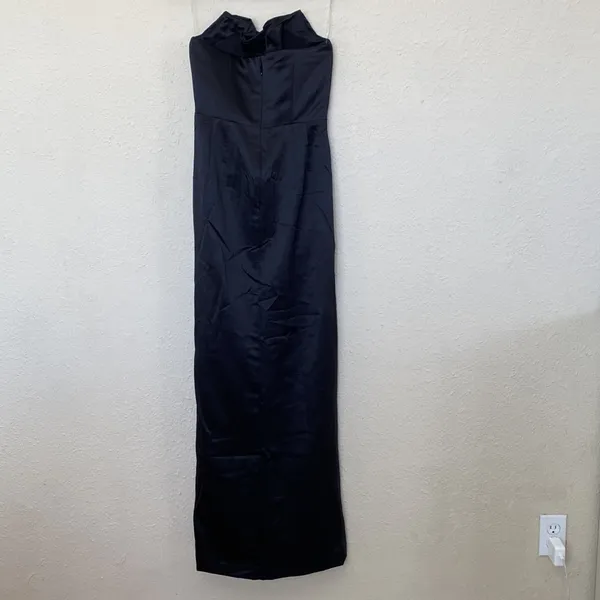 House‎ of CB XL D-DD Adrienne black satin strapless corset maxi dress NWOT - Image 5
