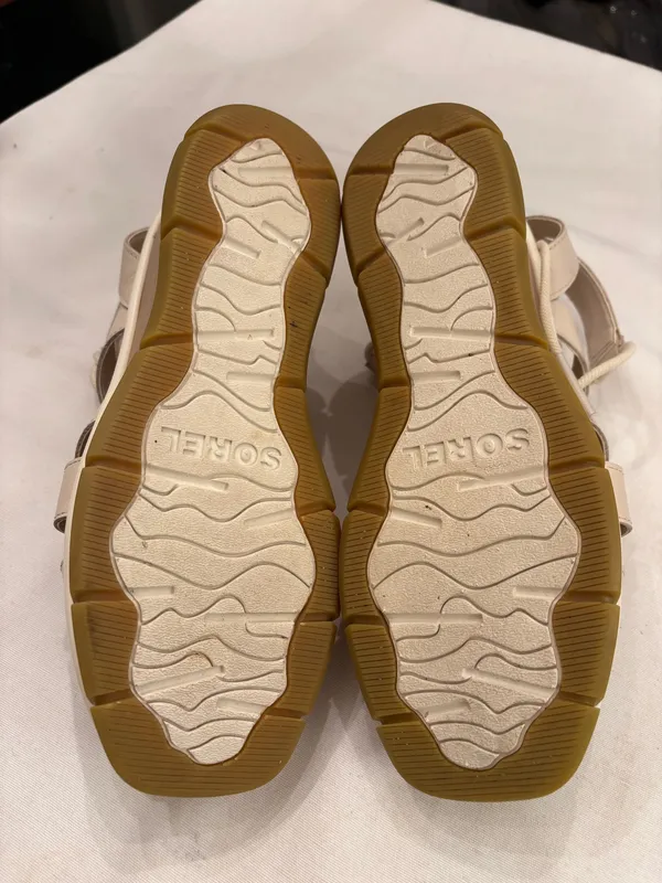 Sorel Cream Leather Joanie Sandals - Image 6