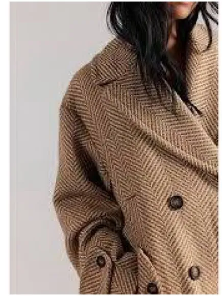 Free people Ari Wool Blend Peacoat in size Large. NWT - Image 4