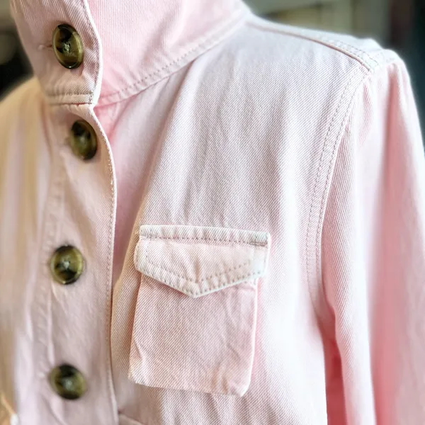 LOFT Pink Utility Jacket Small - Image 2