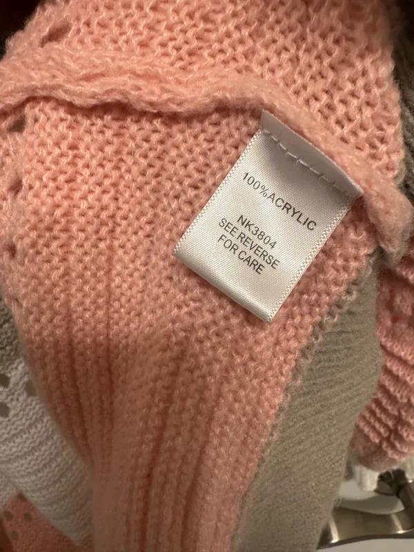 Tres Chic Boutique Open Front Knit Colorblock Cardigan New - Image 6