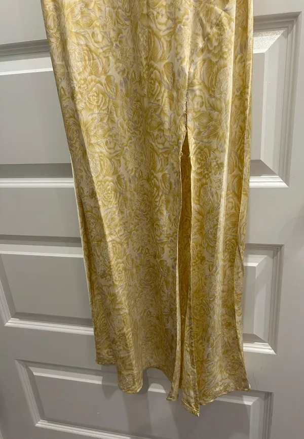 Yellow Satin paper Hearts Dress - Image 3