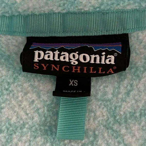 Patagonia Synchilla Snap-T Lightweight Fleece Batik Hex Big Bend Pullover Jacket - Image 5