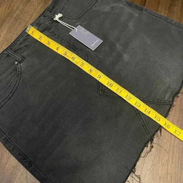 Indigo Rising Denim Skirt Gray Size M - Image 6