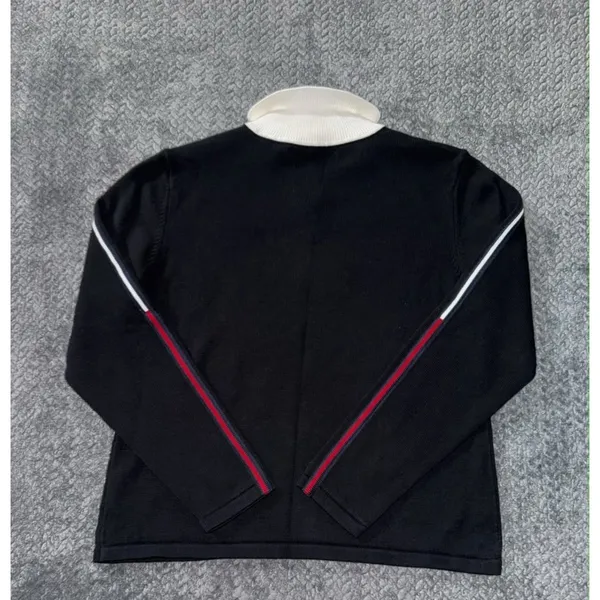Tommy Hilfiger Women's Long Sleeve Knit Sweater Snap Button Size XL Y2K - Image 6