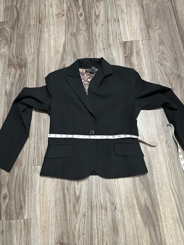 Laundry By Shelli Segal Black Lace-Up Back Blazer - Image 9