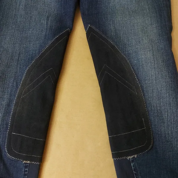 Ariat Denim Cropped Riding Breeches Indigo Jeans 24R NEW Activewear Sportswear - Image 8