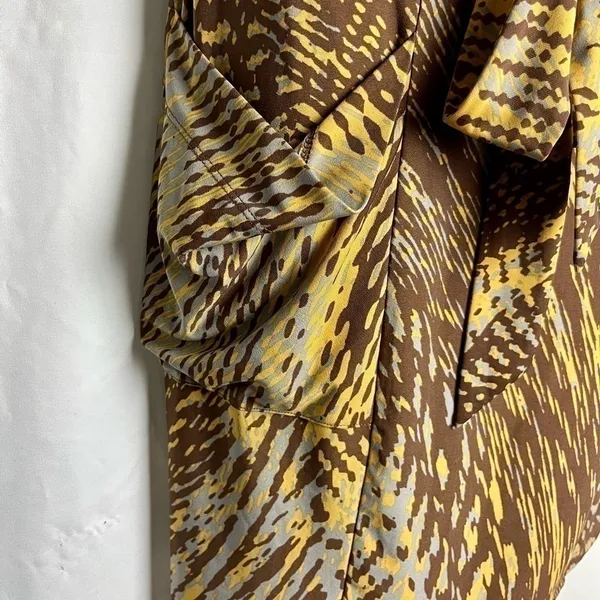 Y2K BCBGMaxAzria Abstract Belted Mini Dress Size XS - Image 6
