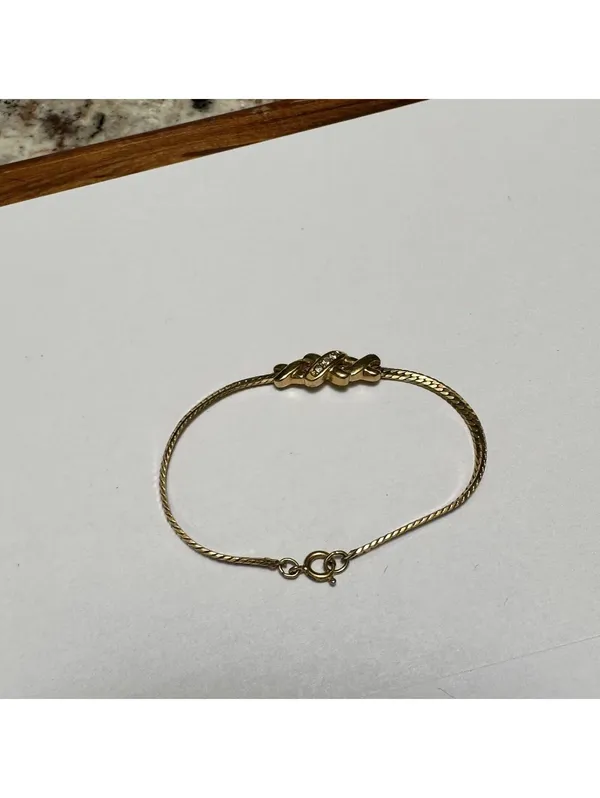 Avon Skinny Slender Rhinestone XXX Dainty Tennis Bracelet 6 3/4 inch - Image 2