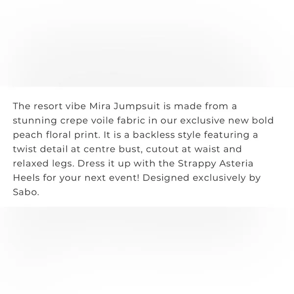 Sabo Skirt ‘Mira’ Jumpsuit - Image 9
