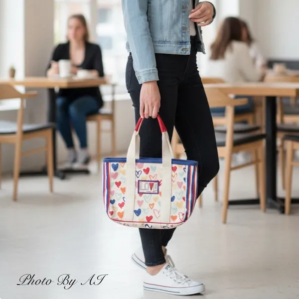 BRIGHTON Mini Tote Love Sparkle Tom Clancy Design Cotton Canvas - Image 6