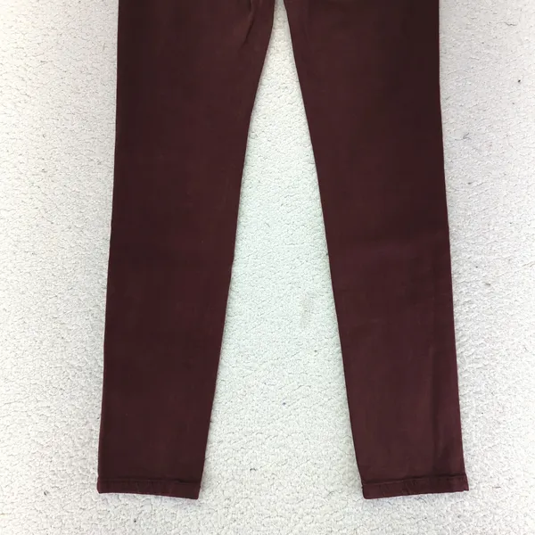 Joes Jeans Womens‎ 28 Skinny Mid Rise Burgundy Wine Red Lyocell Blend Pants - Image 6