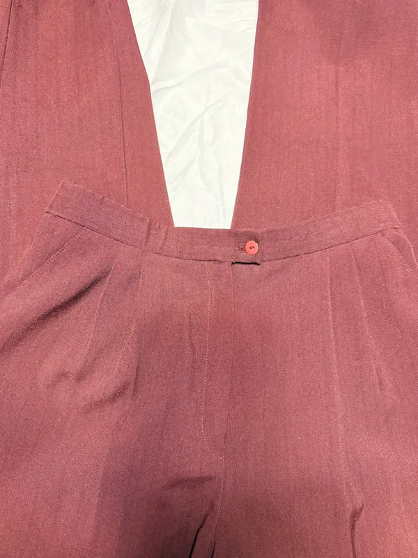 Reflection of Dallas Deep Burgundy Three Piece Suit - Image 3