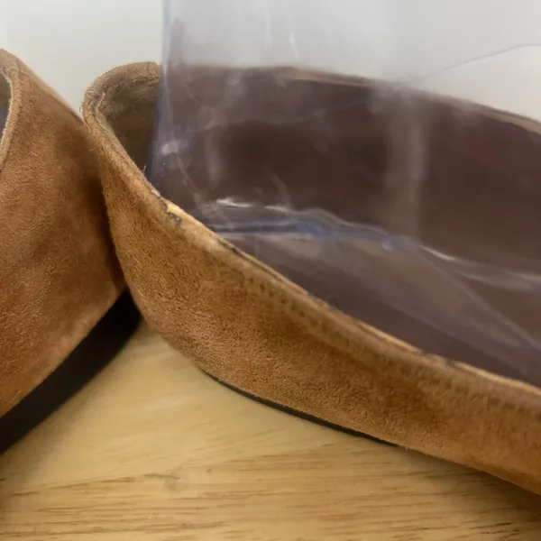 Hosis Brown Suede Loafers with Gold Accents - Image 11