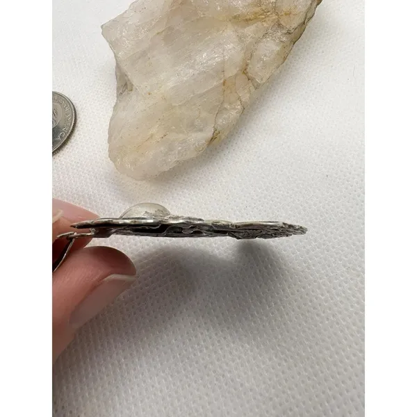 Vintage Sterling‎ Silver Angel Cherub Bow Pendant 925 SA Thailand Figural 7g - Image 7