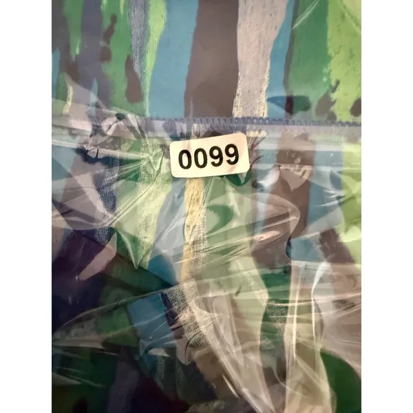 Lululemon Sculpt Tank Size 4 Blue Green Print Running Workout‎ Athleisure Top - Image 5