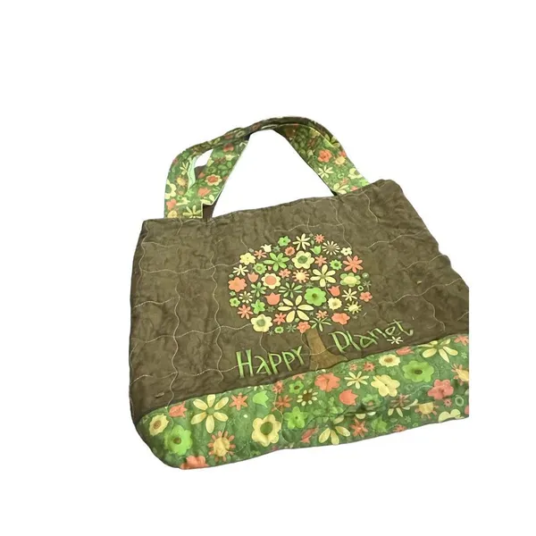 “Happy Planet” handmade / homemade open top tote‎ - Image 4