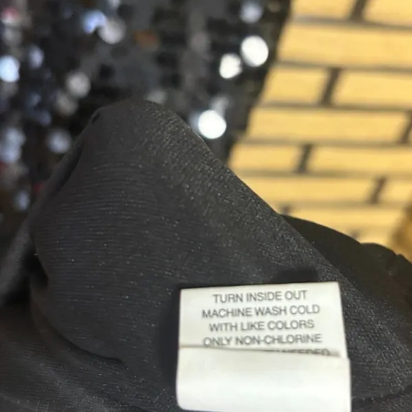 Eyeshadow Black Sequin‎ Mini Dress SIze XL - Image 9