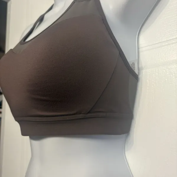 Gymshark‎ Open Back Racerback High Impact Sports Bra Womens Size Small Brown - Image 2