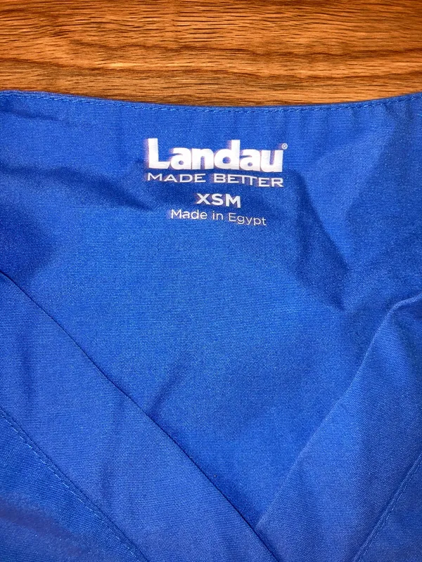 landau scrub set Blue Size XS petite - Image 3