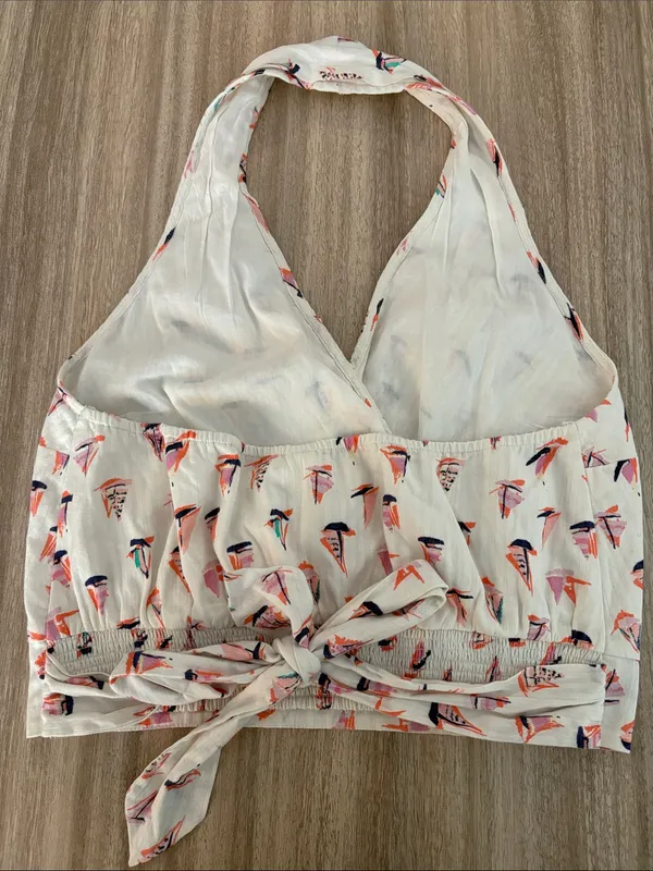By Anthropologie Halter Neck Crop Top Women’s Size 6 - Image 2