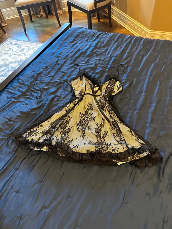 Lace Dress Yellow - Image 2