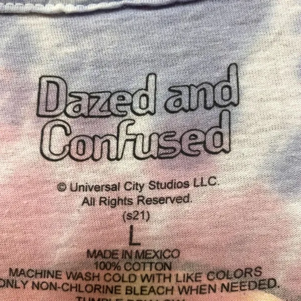 Dazed and Confused Acid Trip Smiley Movie Promo Tie Dye L - Image 4
