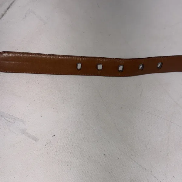 Lauren Ralph Lauren Brown Italian Leather RLR Leather Buckle Belt Womens Medium - Image 14