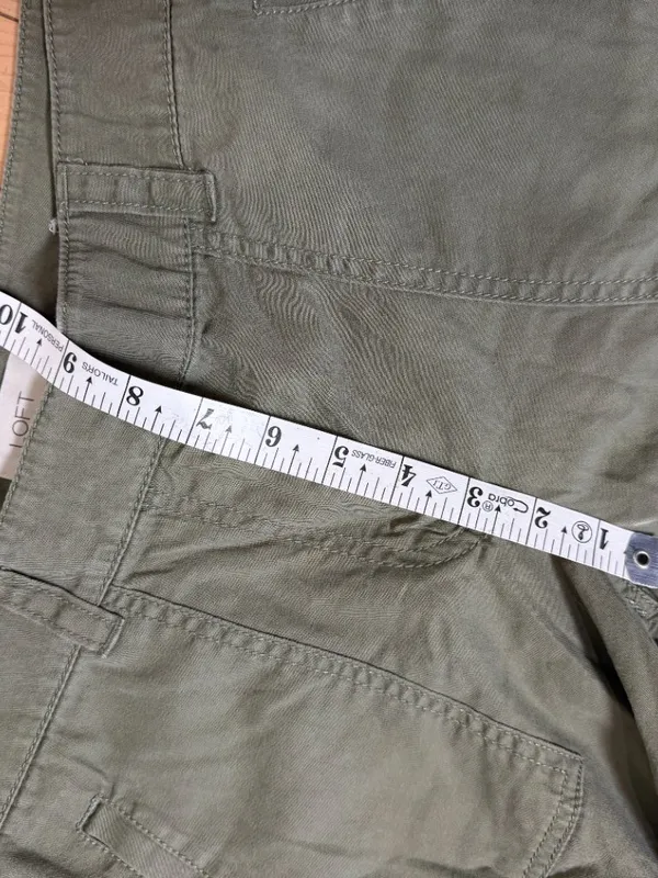 Loft Cotton Lyocell Cargo Jogger Green Size 6 - Image 7