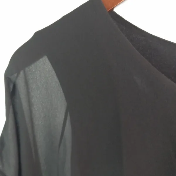 Joseph A XL Sheik Tank With Sheer Over Layer Women's Top Plus In Black Funeral - Image 3