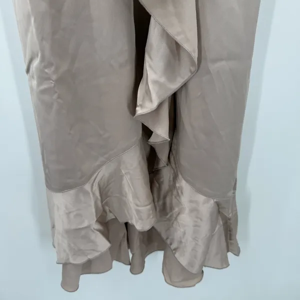 Show Me Your Mumu Dress Extra Small Samantha Ruffle NWT Show Me The Ring Satin - Image 12